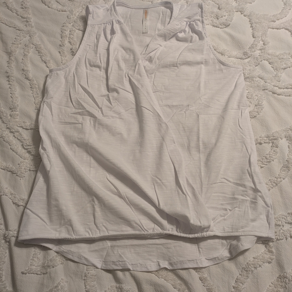 Renee C. White Sleeveless Top - Picture 1 of 3